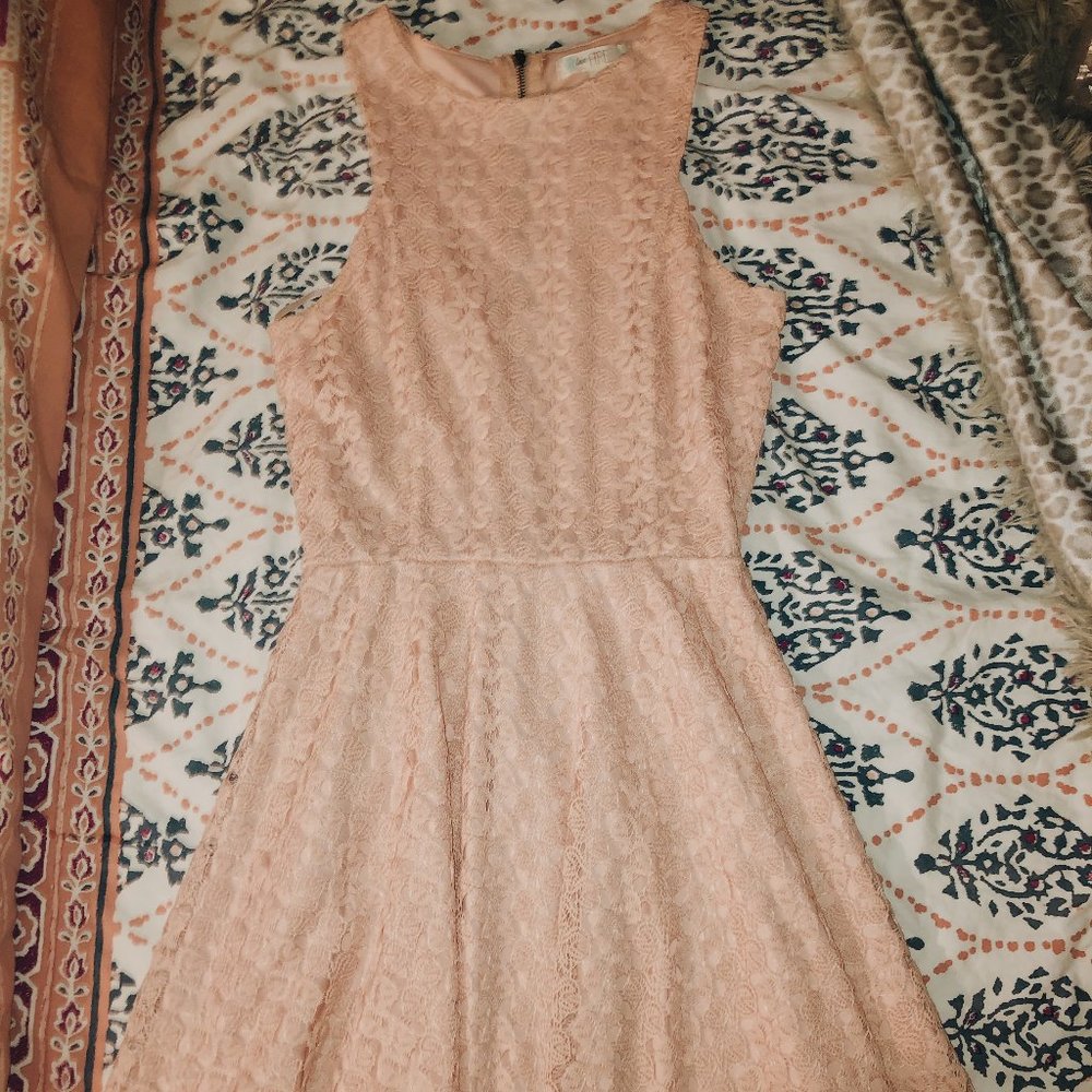 Light Pink Lace Dress
